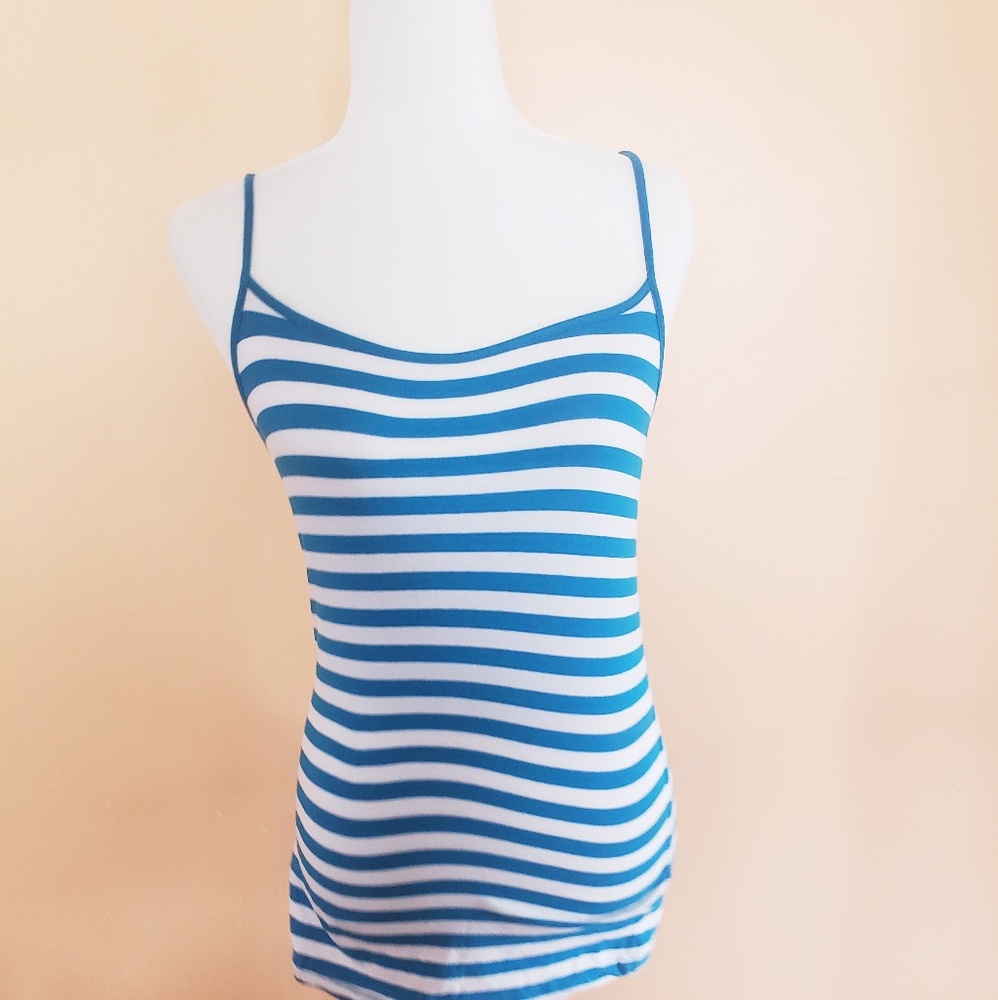 Forever 21 Blue and White Striped Cami